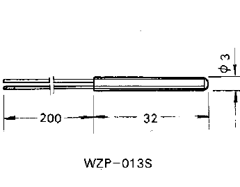 WZP-013S引進(jìn)型不銹鋼鉑電阻元件