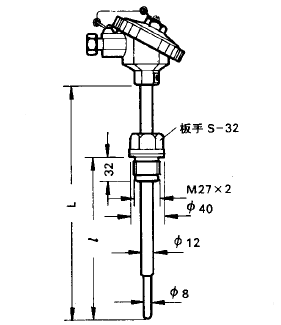 WZP-2312A固定螺紋防水接線盒引進(jìn)型熱電阻安裝圖片