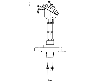 WRN-43C固定法蘭錐形套管熱電偶