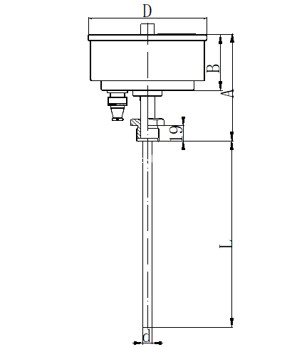 WSSX-401可動(dòng)外螺紋軸向電接點(diǎn)雙金屬溫度計(jì)安裝圖片