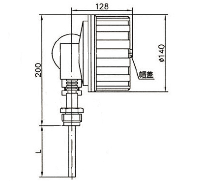 WSSX-411B可動(dòng)螺紋徑向防爆電接點(diǎn)雙金屬溫度計(jì)安裝圖片