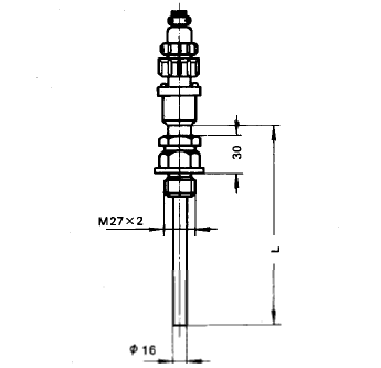 WZPM-267固定螺紋插座式熱電阻安裝圖片