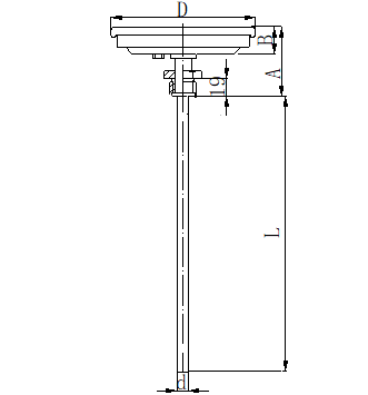 WSS-501可動(dòng)外螺紋軸向雙金屬溫度計(jì)安裝圖片