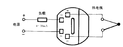 SBWR-2180/430熱電偶一體化溫度變送器接線圖