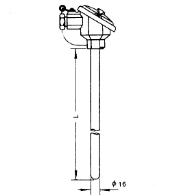 WRN-120無(wú)固定裝配式熱電偶安裝圖片