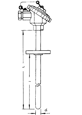 WRP-430固定法蘭防水式熱電偶在高溫工業(yè)生產(chǎn)過程中的運用