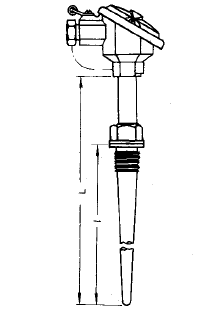 WRE-621錐形套管熱電偶安裝圖片