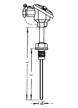 WRN-220T特殊熱電偶安裝圖片