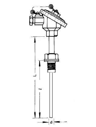 WRN-230T特殊熱電偶安裝圖片